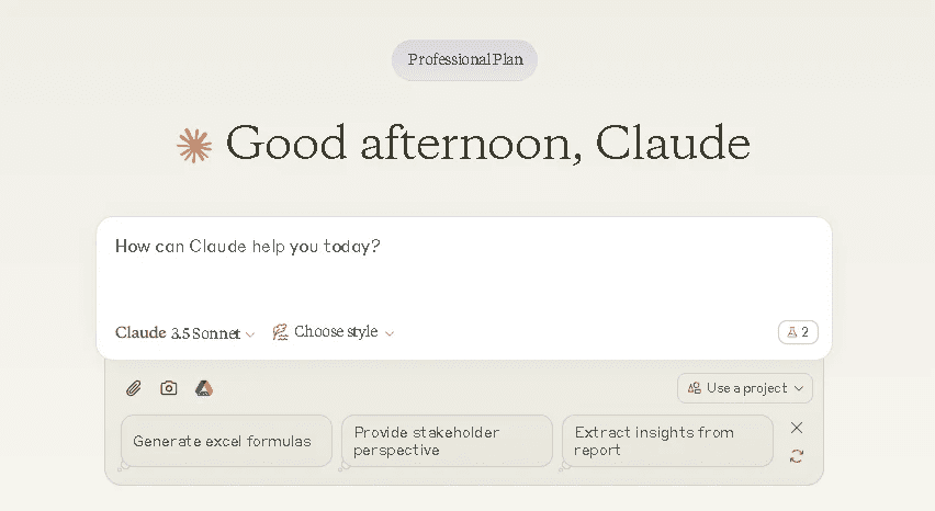 Claude主页面