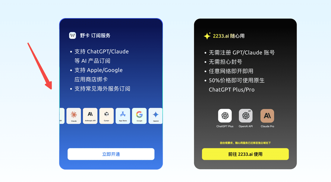野卡wildcard注册流程