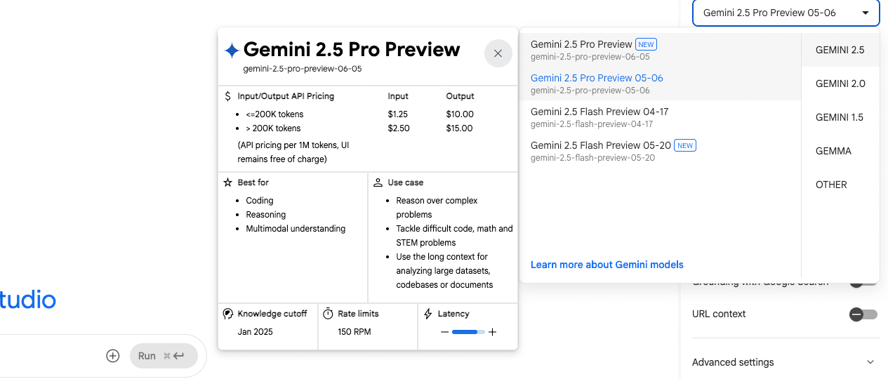 在Google AI Studio中使用Gemini